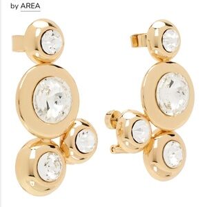 AREA Gold Earrings with Silver Accents